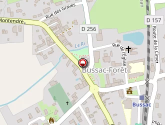 Carte de La Poste à Bussac-forêt