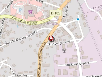 Carte de Serrat Thibault à Mauriac