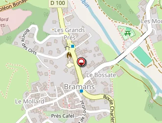 Carte de Sentiers Raquettes à Neige à Bramans