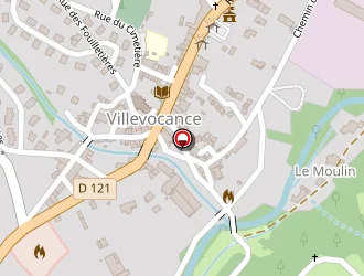 Carte de Centre D'incendie Et De Secours à Villevocance