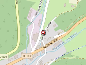 Carte de Progeo à Riotord