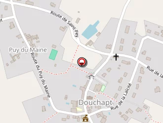 Carte de Baignade Amenagee à Douchapt