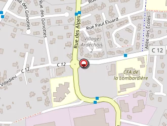 Carte de Comptoir Electrique Français à Annonay