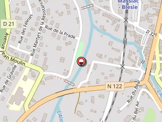 Carte de C.f.a Massiac à Massiac