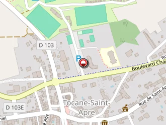Carte de College De Tocane St Apre à Tocane-saint-apre