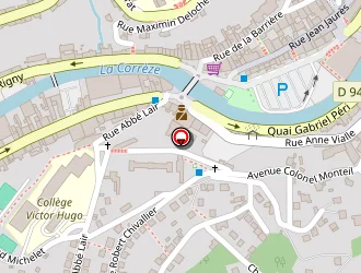 Carte de Collège Victor Hugo à Tulle