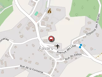 Carte de La Poste à Favars