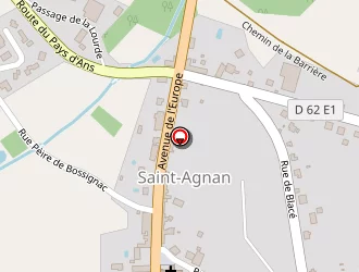 Carte de Le Pavillon De Saint Agnan à Hautefort