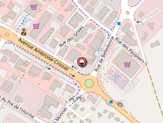 Carte de Institut Coraly Beauté à Crolles