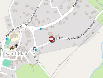 Carte de Camaero Equipements à Saint-clair