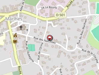 Carte de Tennis à Marlhes