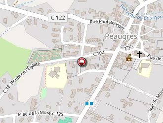 Carte de Agipe à Peaugres