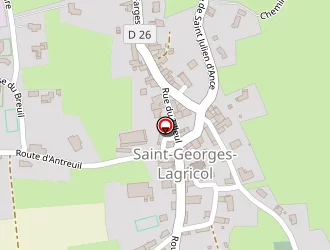 Carte de Servel à Saint-georges-lagricol