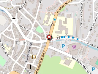 Carte de Creaprim à Tullins