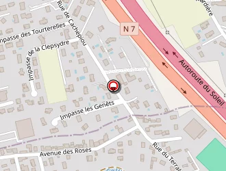 Carte de Vitronet à Saint-rambert-d'albon