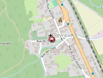 Carte de La Vallée à Peyraud