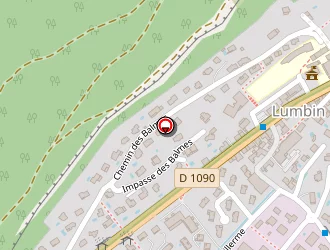 Carte de L'attero à Lumbin