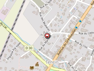 Carte de La Poste à Tencin