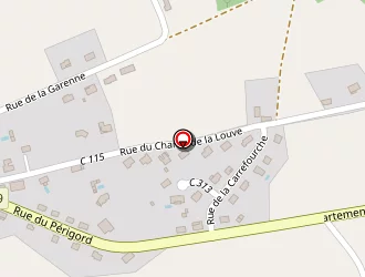 Carte de Hoslo à Saint-séverin