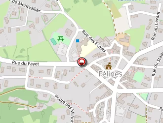 Carte de La Poste à Félines