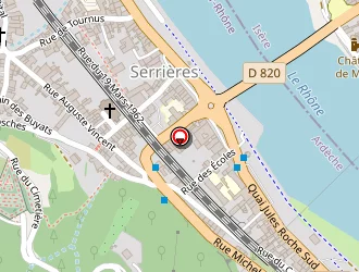 Carte de La Poste à Serrières