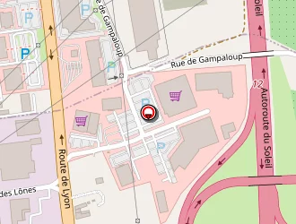 Carte de Aldi Marche à Chanas