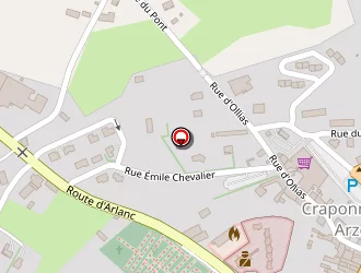 Carte de Super U à Craponne-sur-arzon