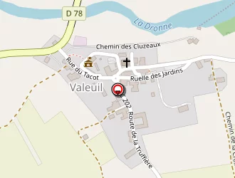 Carte de Teillout Charlène à Valeuil