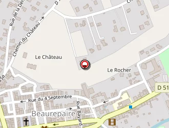 Carte de Ecole Maternelle à Beaurepaire