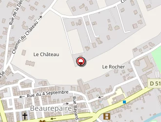 Carte de Dimier Vêtements à Beaurepaire