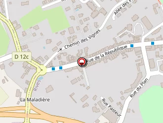 Carte de Charpenay à Renage