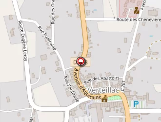 Carte de Vival (ets) à Verteillac