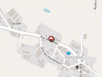 Carte de Auberge De Conceze à Concèze