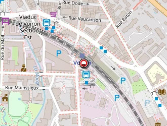 Carte de Voirondis à Voiron