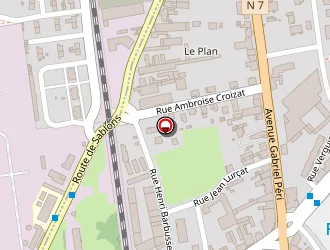 Carte de Sas Peugeot Bourget Concessionnaire à Roussillon