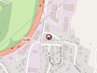 Carte de Abribis à Firminy