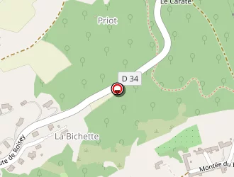 Carte de La Bichette à Véranne