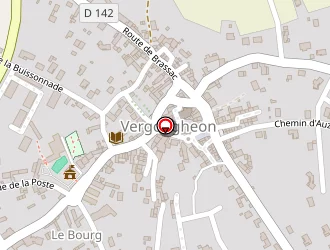 Carte de La Poste à Vergongheon