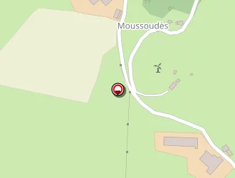 Carte de De Moussoudes à Champagnac