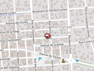 Carte de Bertou à Vendays-montalivet