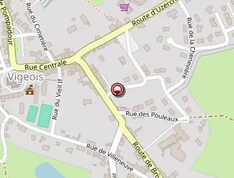 Carte de Terrain De Petanque à Vigeois