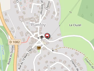 Carte de Les Barabans à Planfoy