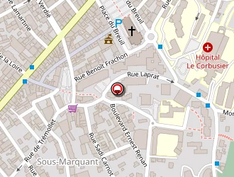 Carte de Jaillet-lachat à Firminy