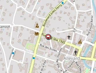 Carte de La Savonnerie à Allevard