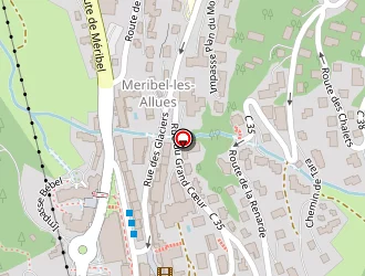 Carte de L'eterlou à Meribel