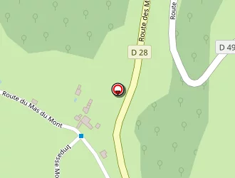 Carte de Montchâteau à Merlas