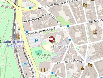 Carte de Union Départementale Loire Confédération Syndicale Familles à Saint-étienne