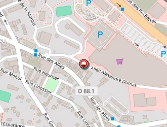 Carte de E.p. Finances à Saint-étienne