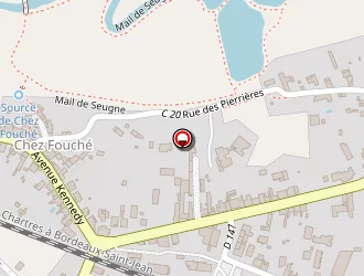 Carte de Hôtel Le 108 à Jonzac