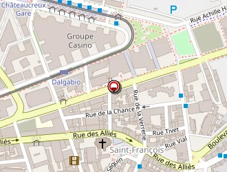 Carte de Mercialys à Saint-étienne